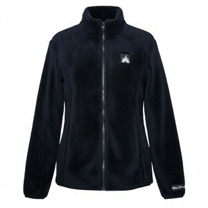 Disney Parks Disney World Sherpa Fleece Teddy Zip-Up Jacket Castle & Logo Medium